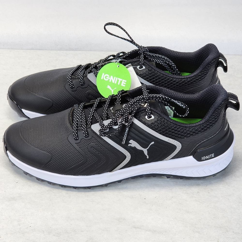 Puma Black and White Athletic Shoes